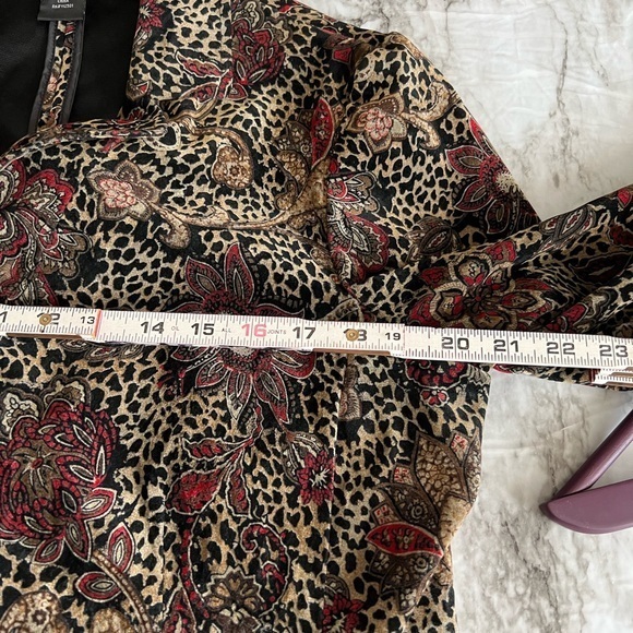 Script attitude & style faux velvet button closure blazer A7-40 - Picture 13 of 14